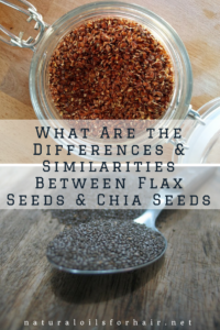 What are the differences and similarities between flax seeds and chia seeds