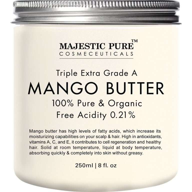 Organic Mango Butter for Healthy Hair & Skin Care Natural Oils for Hair & Beauty